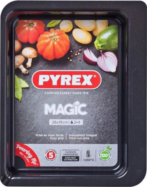 Форма для выпечки Pyrex Magic металлическая прямоугольная 26х19 см (MG26RR6/7646)