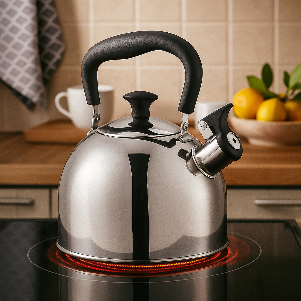 Чайник для плиты со свистком SilverTone нержавеющая сталь одинарное дно 2,0 л (03-MH-4884) - фото 6 Чайник для плиты со свистком SilverTone нержавеющая сталь одинарное дно 2,0 л (03-MH-4884) - фото 6