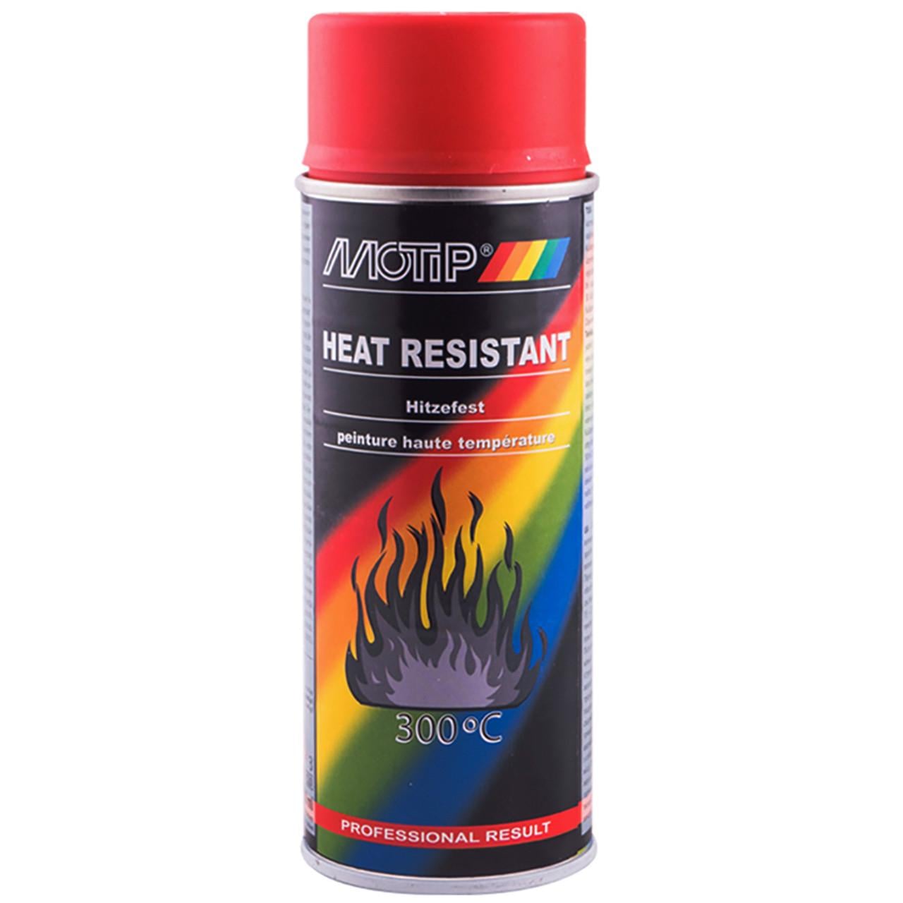 Фарба-емаль термостійка до 300 ° С Motip Heat Resistant 400 мл Червоний Фарба-емаль термостійка до 300 ° С Motip Heat Resistant 400 мл Червоний