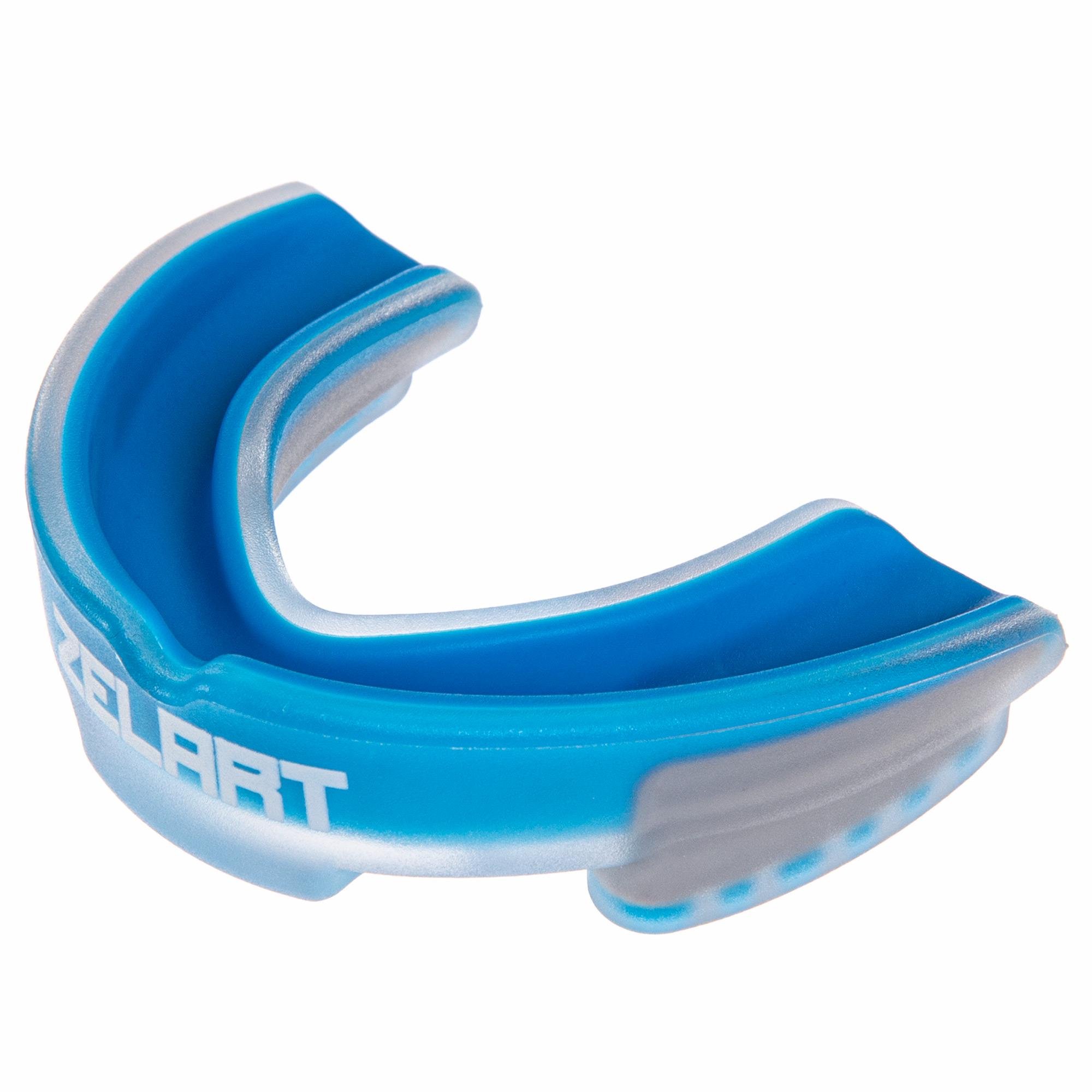 Капа боксерская одночелюстная Zelart BO-3535 Сине-серый (AN008542)