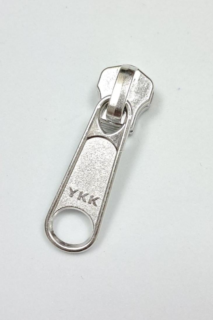 Бегунок YKK металл тип 5 DFL на рулонную молнию Никель (2784061690)