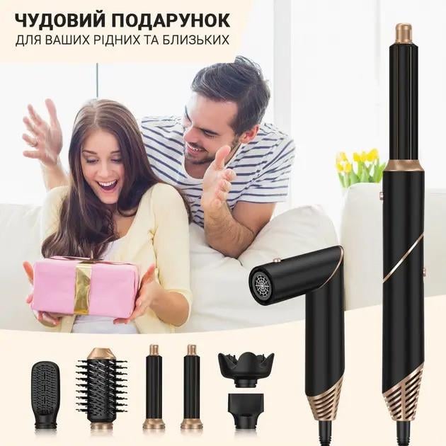 Стайлер для волосся Hot Air Styler 6в1 з насадками - фото 3 Стайлер для волосся Hot Air Styler 6в1 з насадками - фото 3