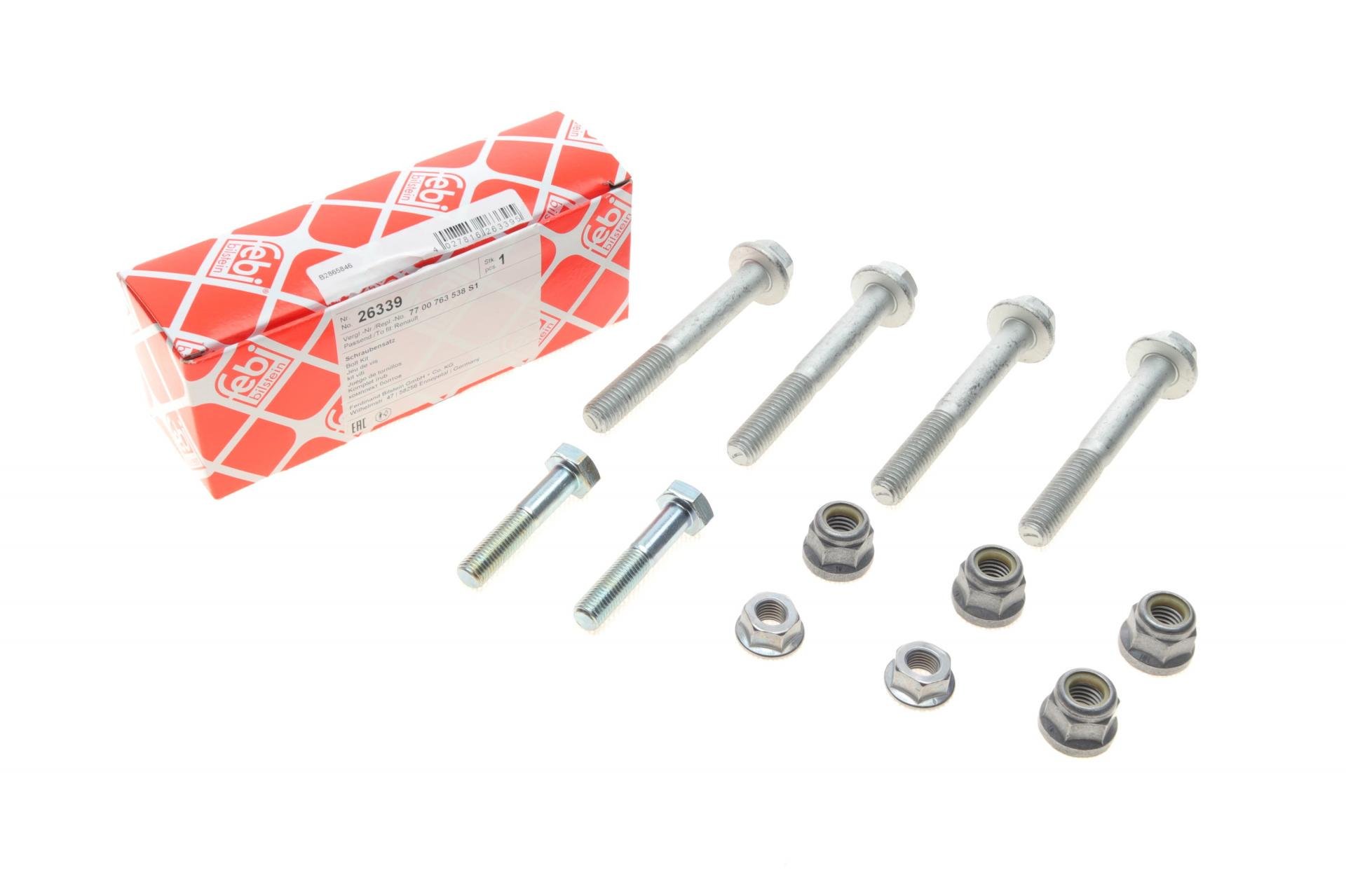 Комплект болтов рычага переднего Renault Megane/Logan/Kangoo/Clio 98- (26339)