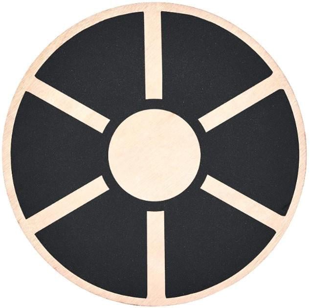 Балансировочный диск-тренажер вестибулярного аппарата TECOFIT деревянный 39,5х39,5х8 см Бежевый (TOP17112168)