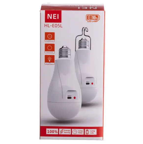 Лампа світлодіодна NEI HL-E05L з акумулятором - фото 6 Лампа світлодіодна NEI HL-E05L з акумулятором - фото 6