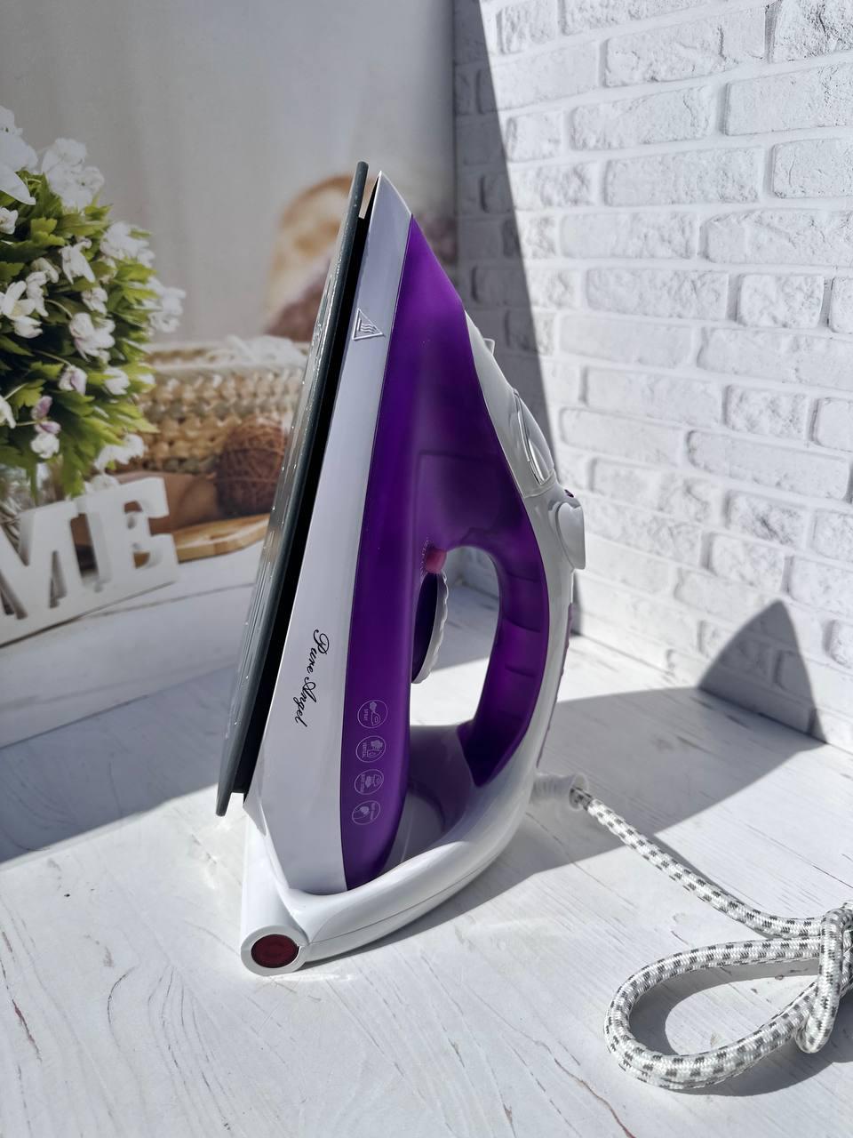 Утюг для одежды Pure Angel PA-7802 с керамической подошвой 2800 Вт Фиолетовый (PA-7802)