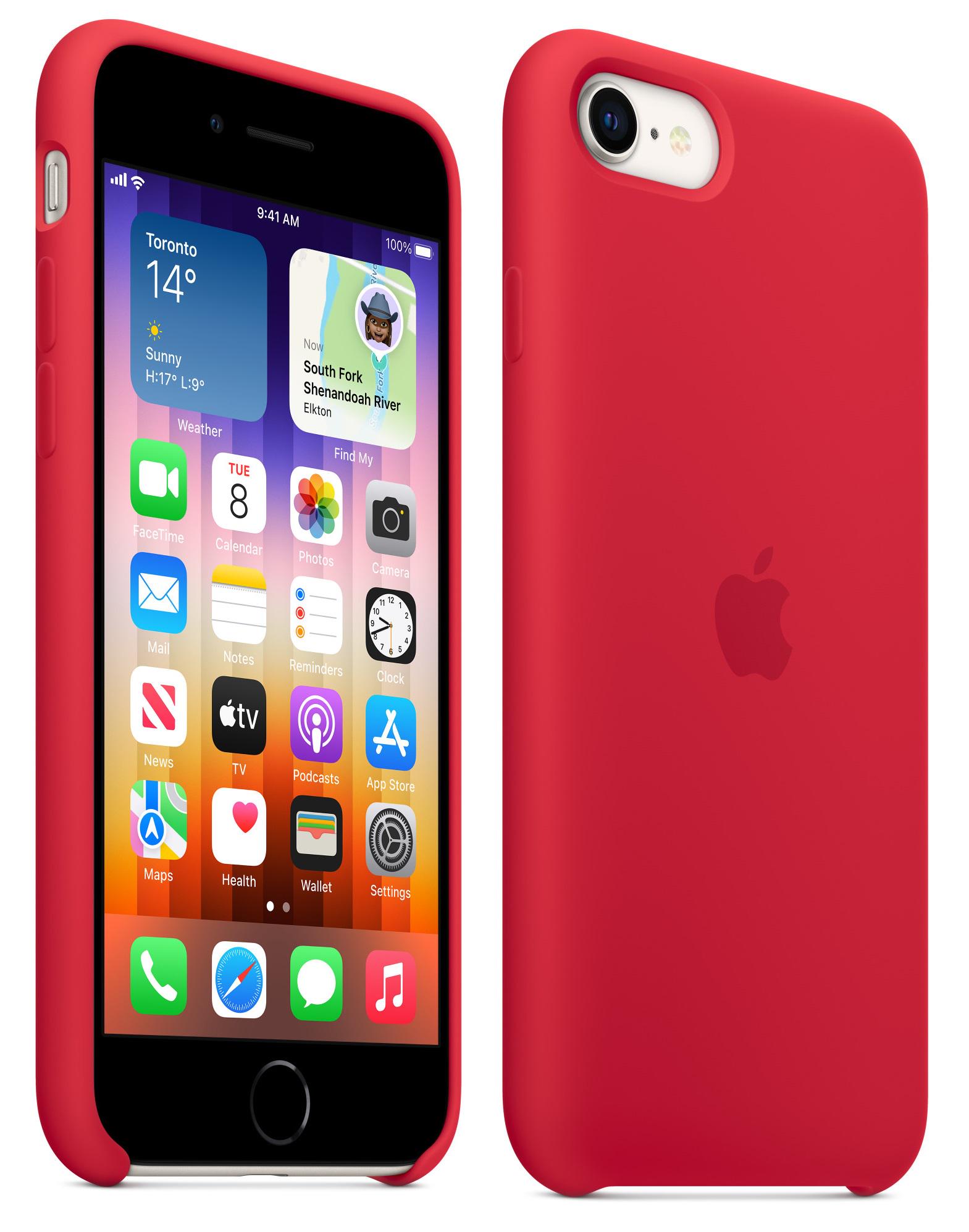 Чохол оригінальний силіконовий Silicone Case MN6H3ZM/A для Apple Iphone 7/8/SE 2020/2022 Red (12089489) - фото 4