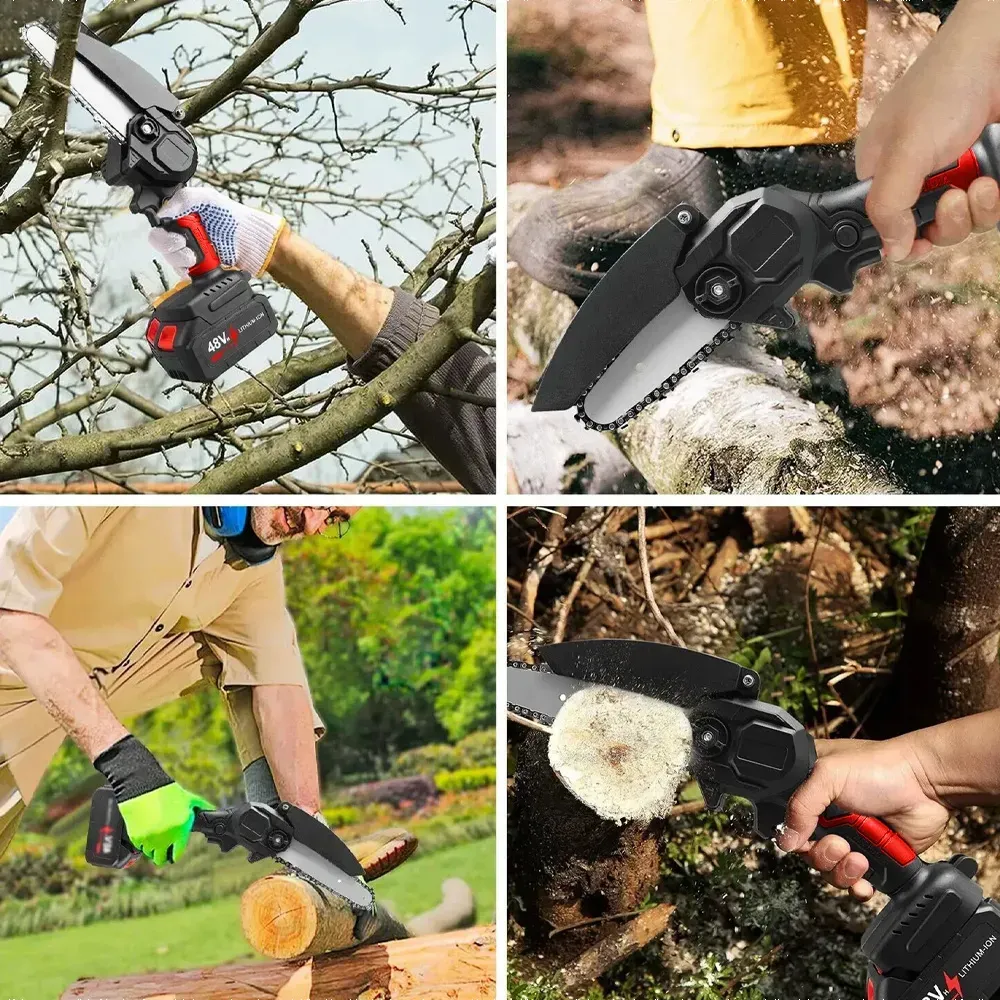 Ланцюгова пила акумуляторна з двома акумуляторами в валізі 6" - фото 12