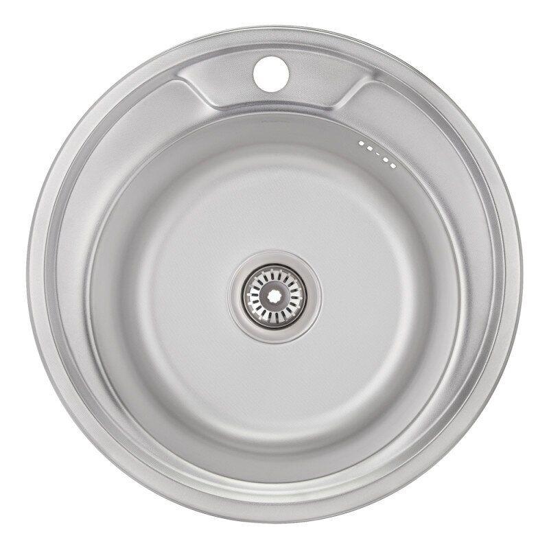 Мойка кухонная Imperial IMP49008MICDEC из нержавеющей стали круглая 490x490 мм (72288) Мойка кухонная Imperial IMP49008MICDEC из нержавеющей стали круглая 490x490 мм (72288)