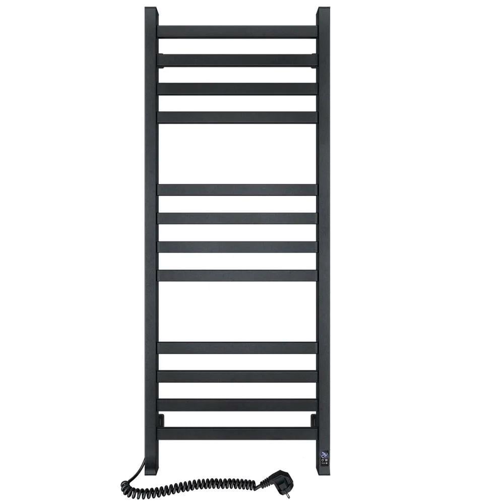 Полотенцесушитель электрический SANTAN Лестница Авангард Sensor левосторонняя 480х1200 мм Черный