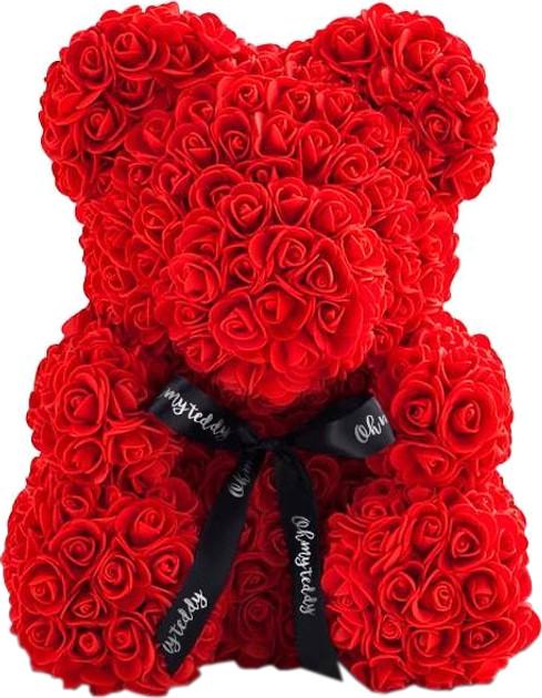 Мишка из роз 25 см Красный (1756374700) - фото 5 Мишка из роз 25 см Красный (1756374700) - фото 5