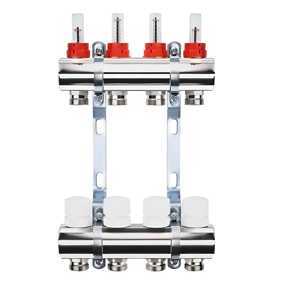 Коллекторный узел с расходомерами Zegor QS-1841 1"х 4 с евроконусом (17725050)