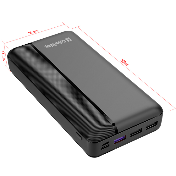 Повербанк ColorWay CW-PB300LPA3BK-PD 22,5W QC+PD 30000 mAh Чорний - фото 3