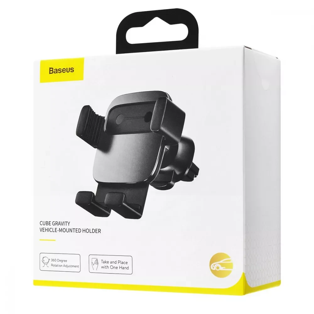 Держатель автомобильный BASEUS Cube Gravity Vehicle Mounted - фото 2 Держатель автомобильный BASEUS Cube Gravity Vehicle Mounted - фото 2