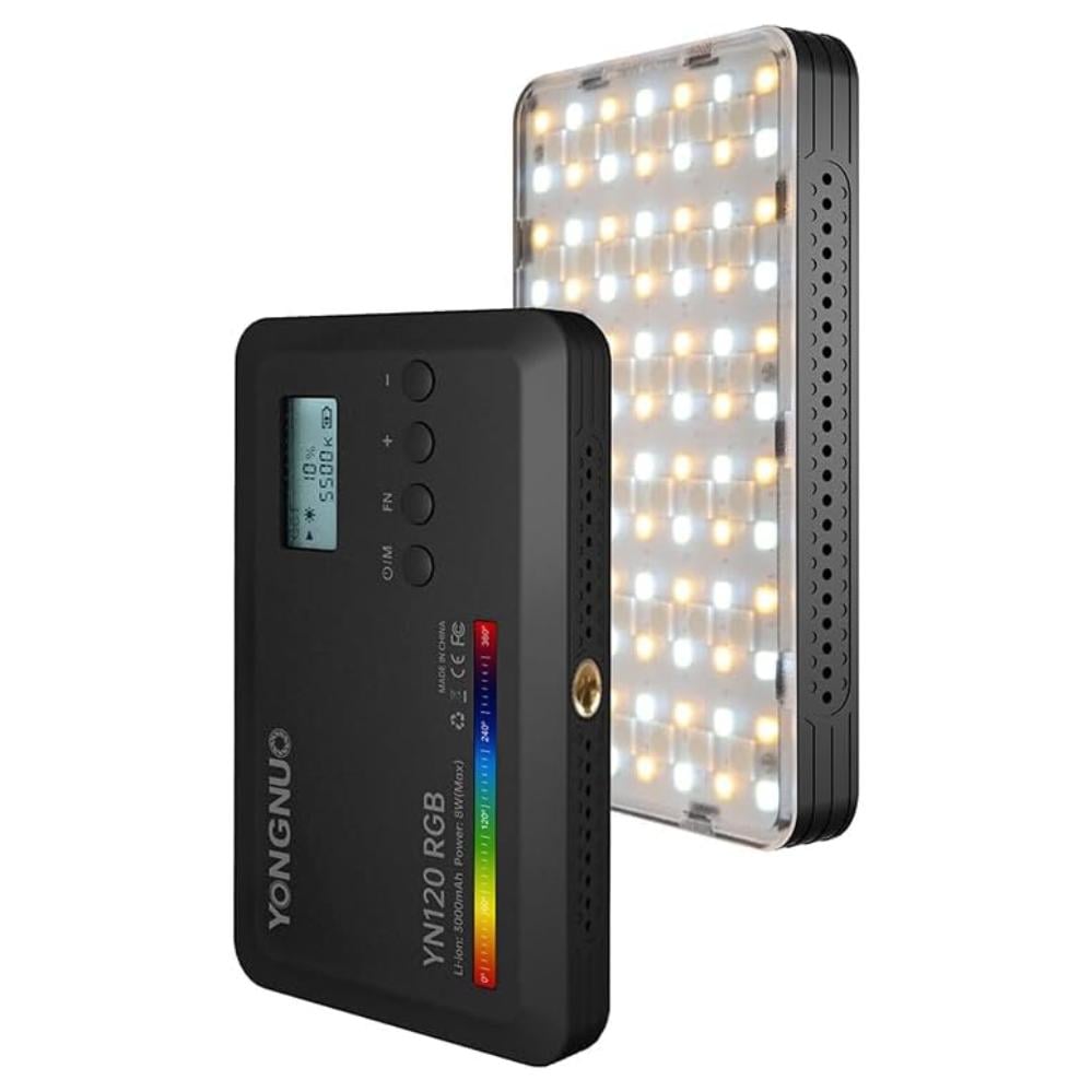 Відеосвітло накамерне акумуляторне Yongnuo YN120RGB для фото та відеозйомок (120.1781) - фото 8