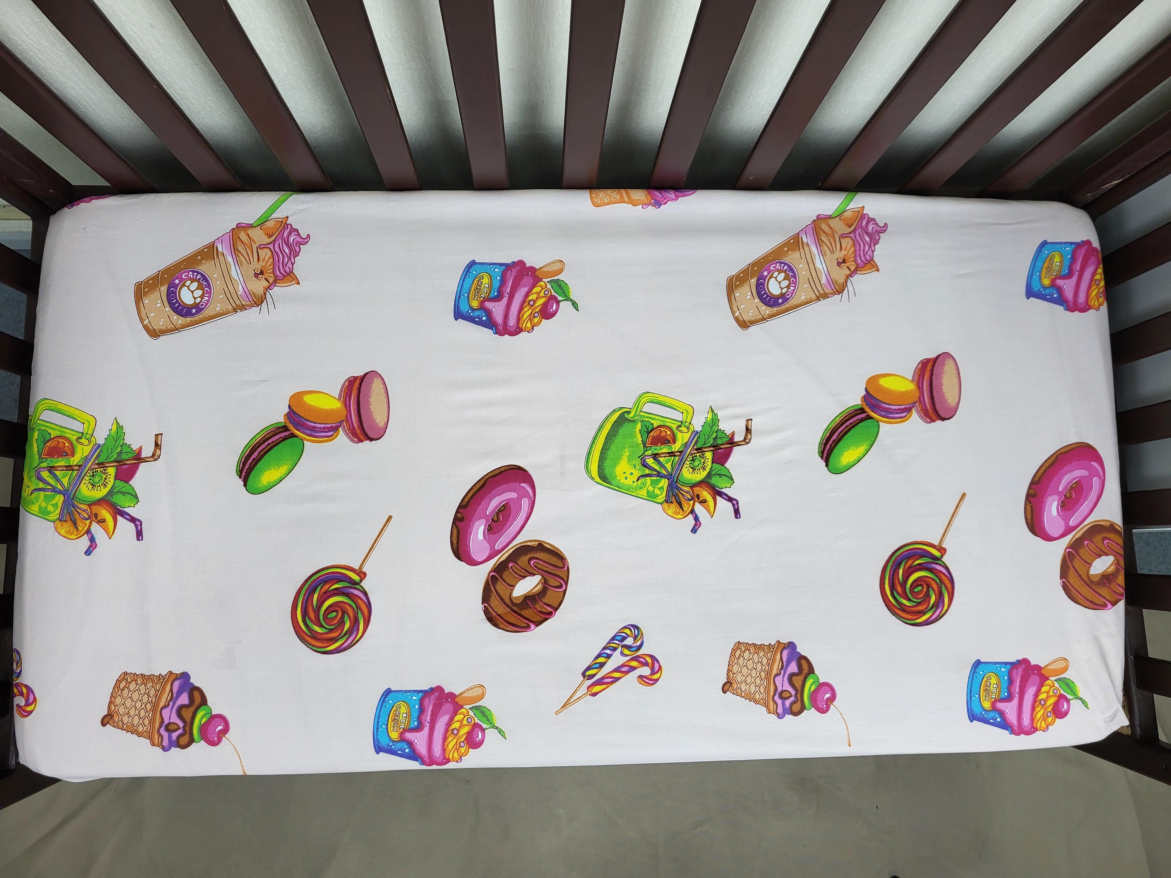 Простынь на резинке Сладости 60x120 см (1502) - фото 2