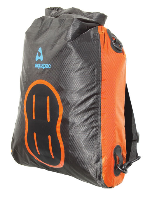 Гермомешок водонепроницаемый для ноутбука AQUAPAC 025 Stormproof Padded Dry Bag Серо-оранжевый