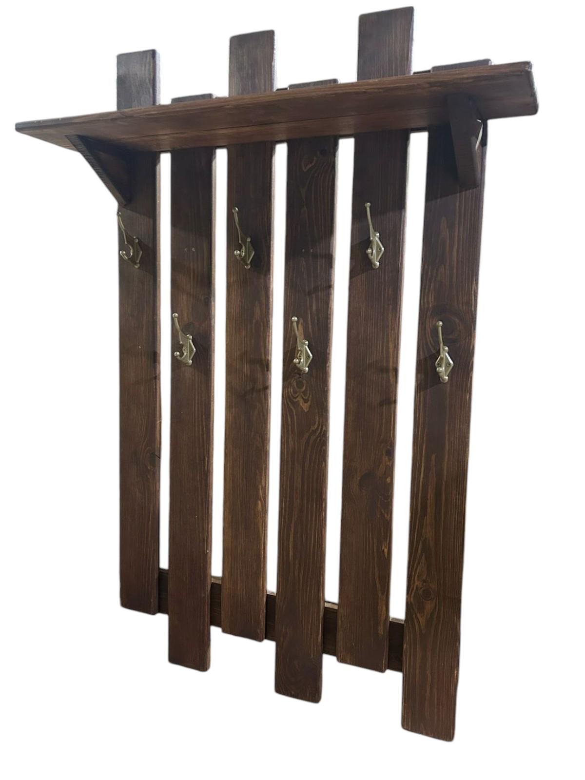 Вешалка настенная Бенвенуто из дерева (25622122) - фото 5