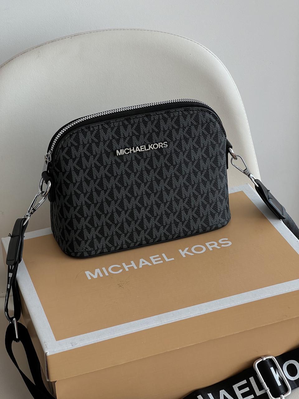Сумка жіноча Michael Kors крос-боді 2в1 Чорний (2765569358)