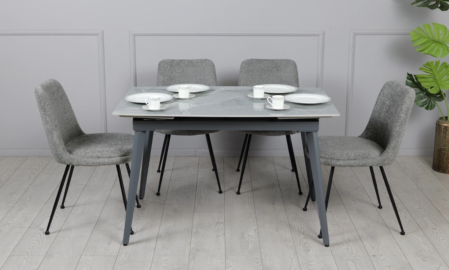 Стол раскладной Prestol Люкс 1400/2000х900х760 мм Серый (2147484337) - фото 5