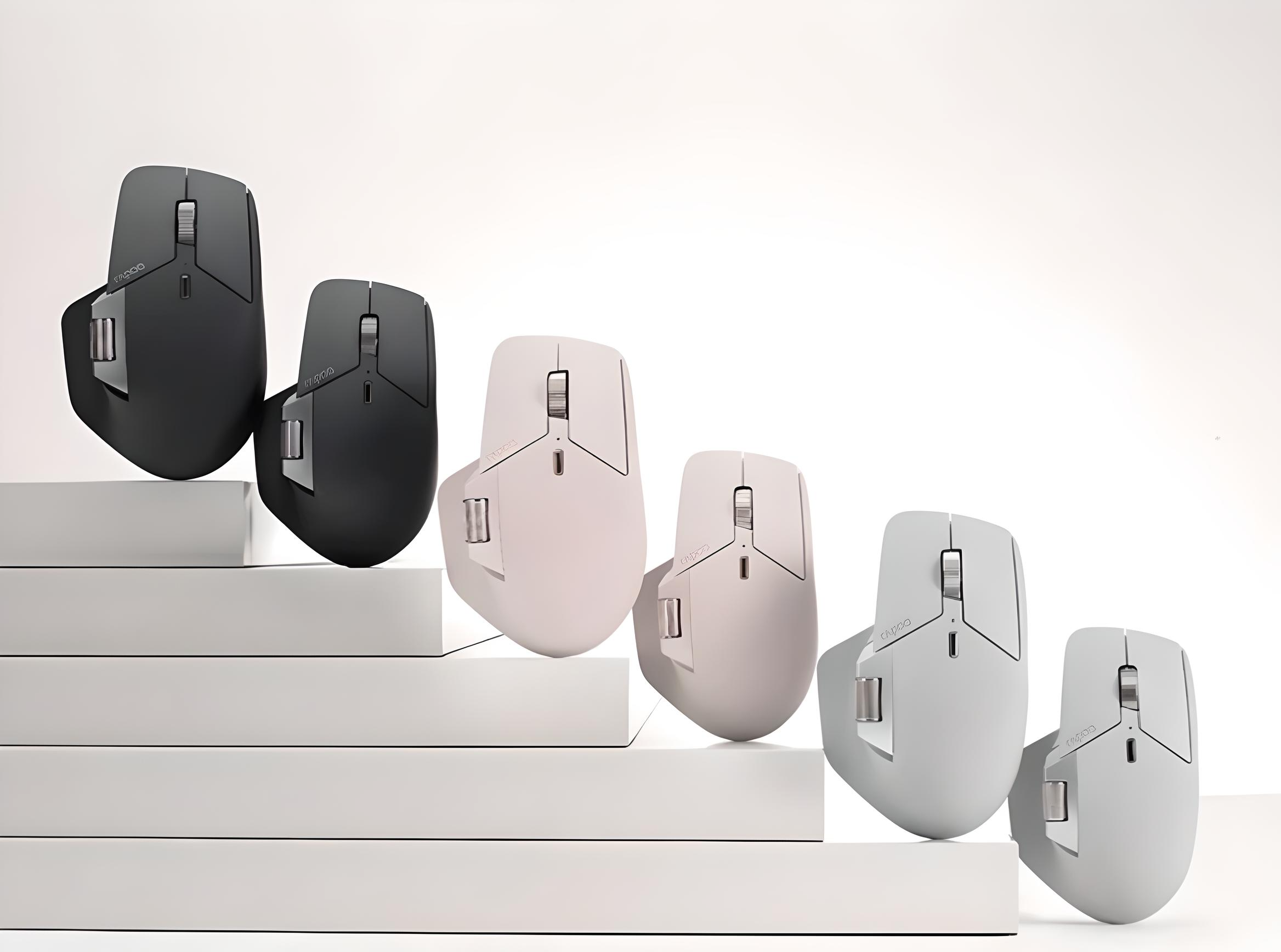 Мышь Rapoo MT760 mini с комбинированным подключением/с боковым колесиком 4000 DPI Light black (101120376) - фото 11