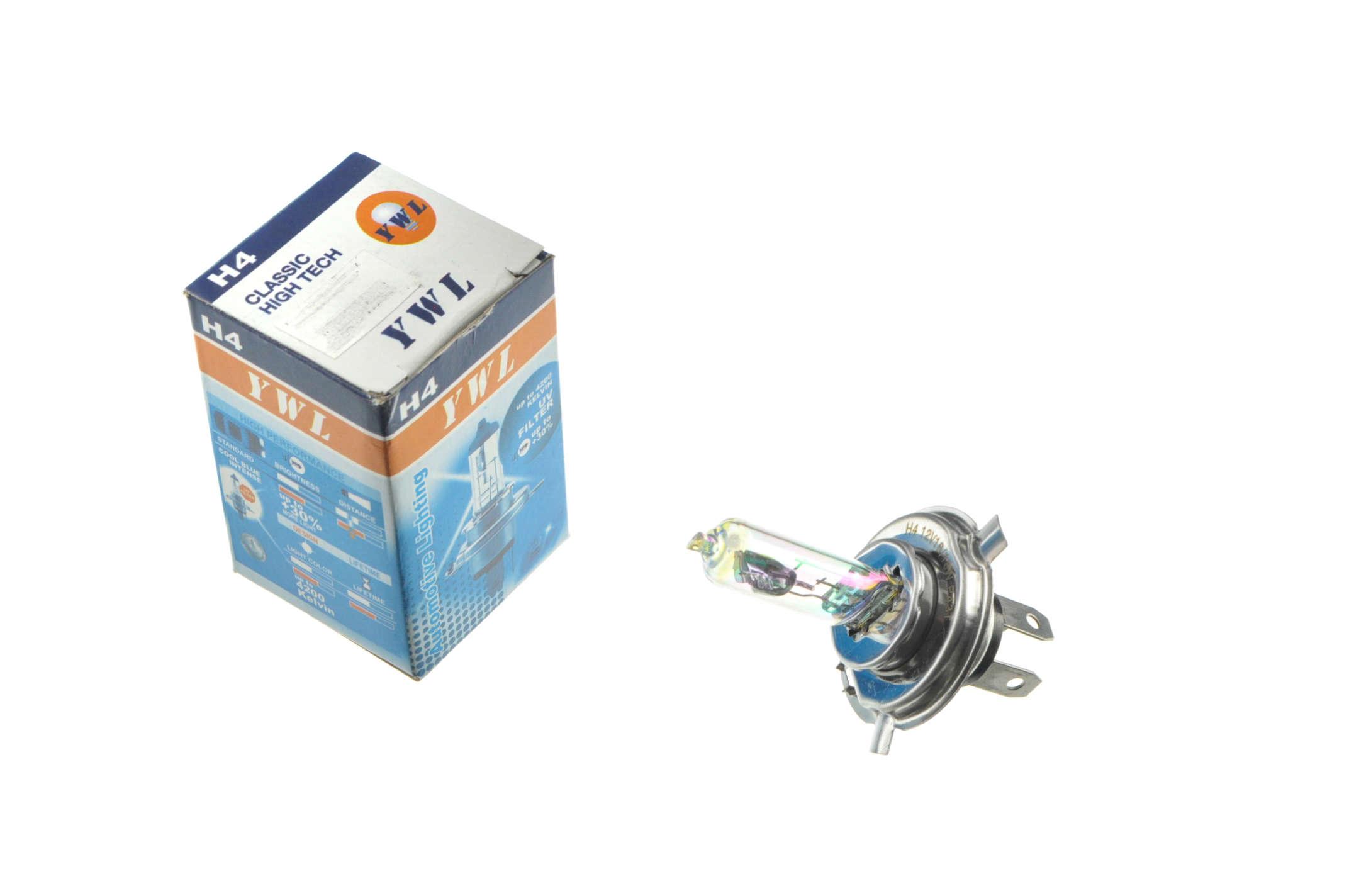 Лампа TOPCROWN H4 12V 18W/18W Розовый (L-201)