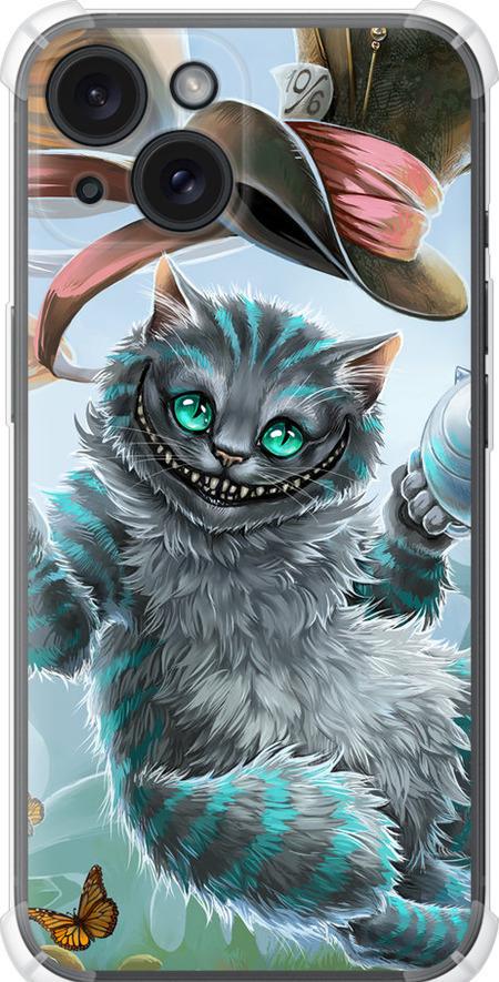 Чехол на iPhone 15 Чеширский кот 2 (3993sp-3075-42517)