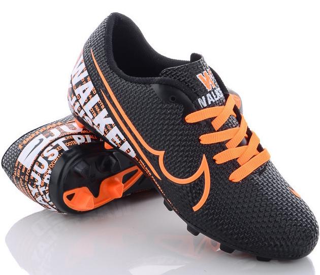 Шипованные бутсы Waykers m777-black-o р. 40 Черно-оранжевый