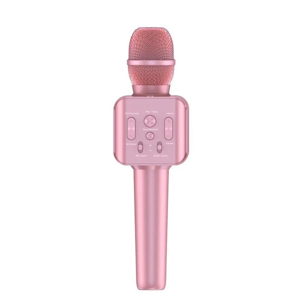Микрофон беспроводной караоке Bluetooth детский с колонкой XO Розовый Микрофон беспроводной караоке Bluetooth детский с колонкой XO Розовый