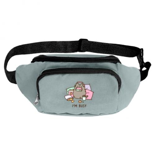 Поясная сумка-бананка Pusheen I'm Busy Серый (13422400-4-184714)