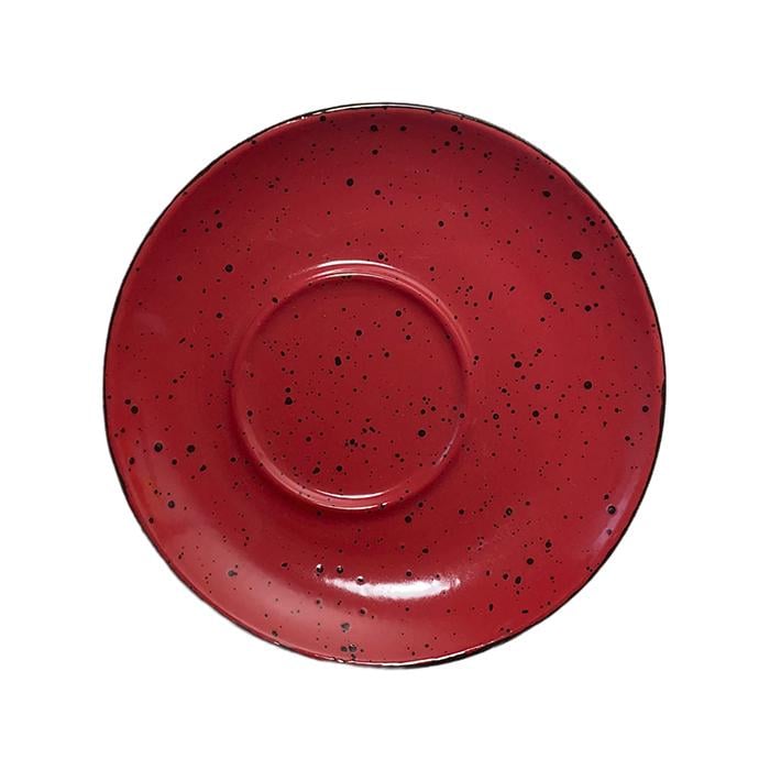 Блюдце INKER exc 16 см Iris dots red (8954011)
