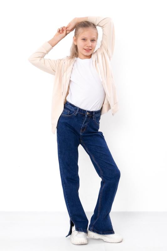 Джинси демісезонні кльош для дівчинки Носи Своє р. 27 Синій (17183)