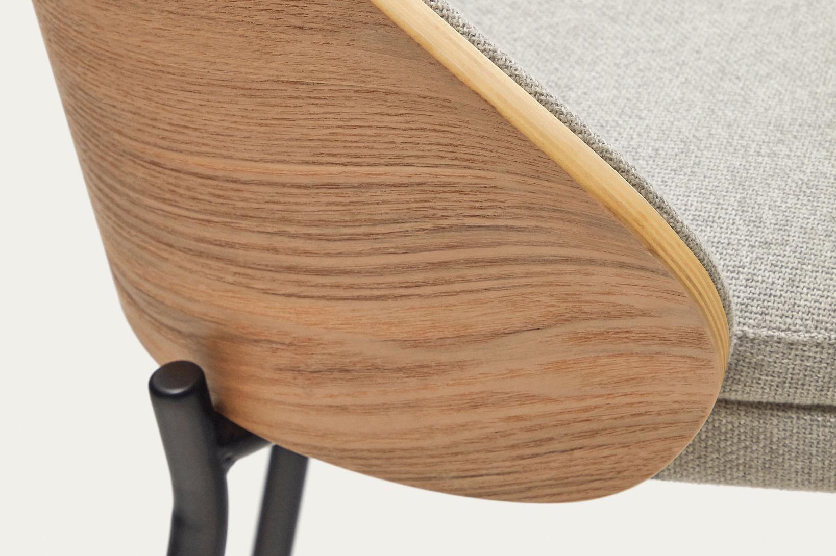 Напівбарний стілець Elba Moon salt and black legs (13855) - фото 4 Напівбарний стілець Elba Moon salt and black legs (13855) - фото 4