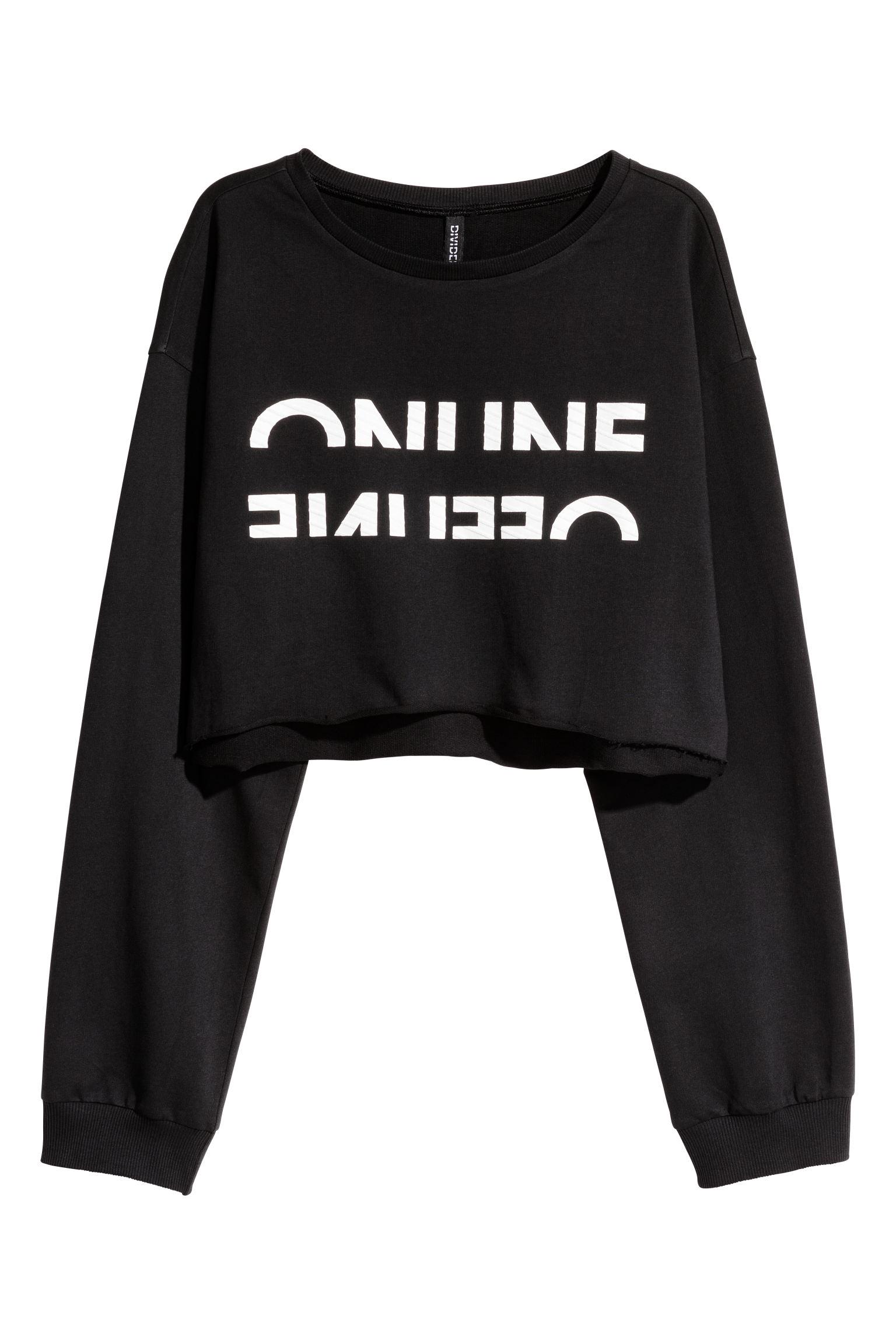 Свитшот женский H&M L Черный (5275756b35)