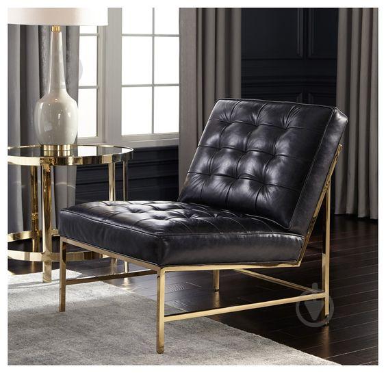 Мягкое кресло JecksonLoft Босс Люкс Эко-кожа Черный 046