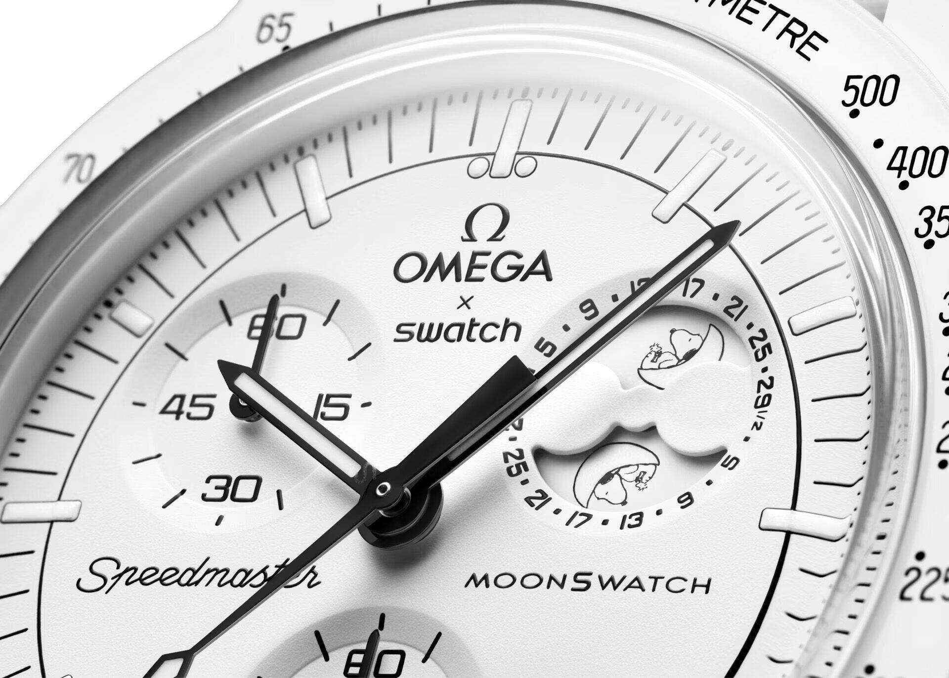 Наручний годинник SwatchxOmega Bioceramic MoonSwatch Collection Mission to the Moonphase Full Moon SO33W700 (dec63128) - фото 5