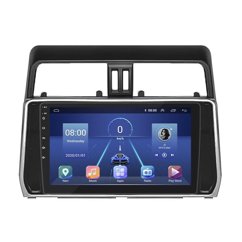 Автомагнитола штатная Lesko 4G/GPS для Toyota Land Cruiser Prado 150 Series Рестайлинг 2 2017-2020 2/32Gb 10" (1735155540)