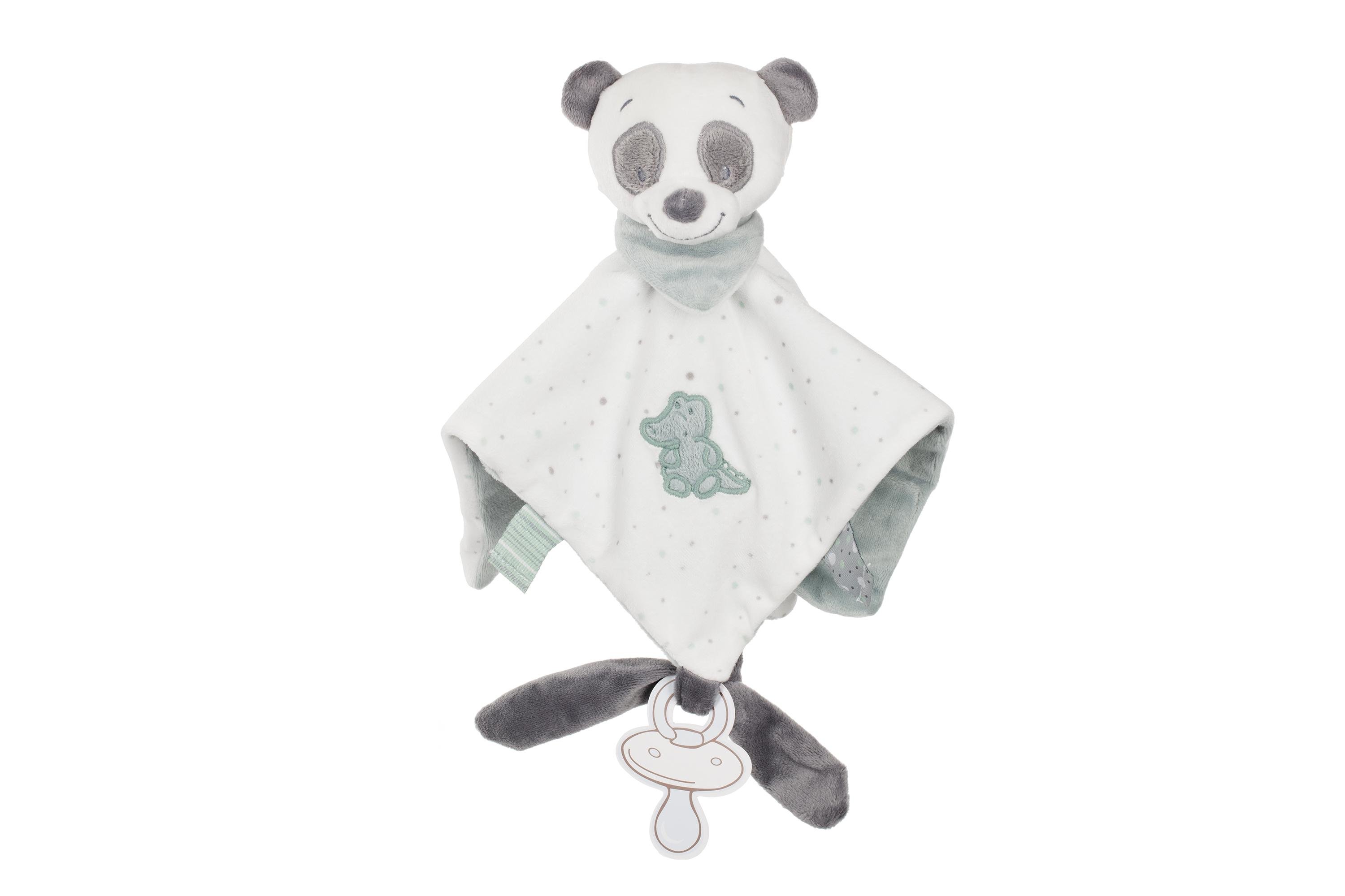 Игрушка-комфортер Nattou Пандочка Лулу Белый/Серый (963213)