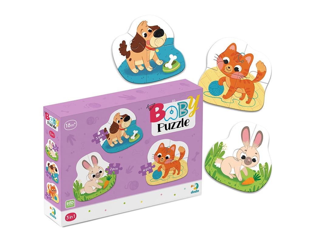 Пазл DoDo 300395 3в1 Домашні тварини (4823115906519)