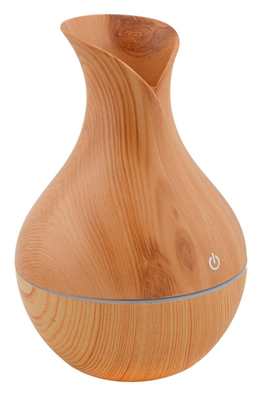 Зволожувач повітря c підсвічуванням UKC LR053 130 мл Світле дерево (10081) - фото 2