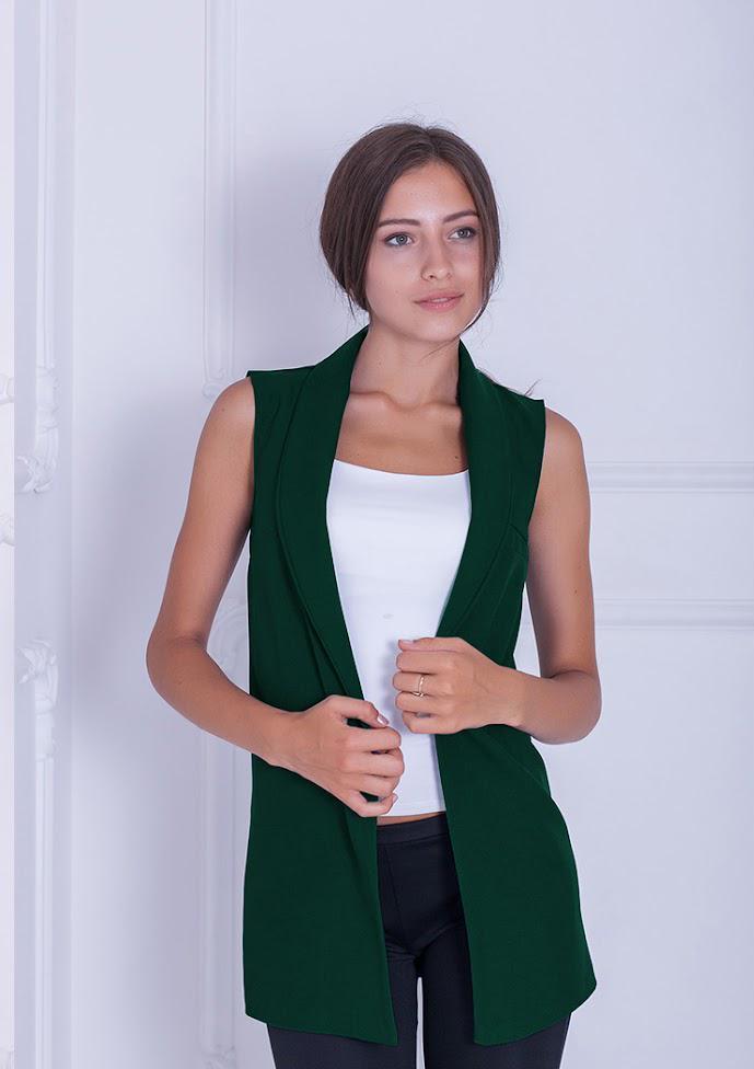 Безрукавка женская Podium Sunset 19854-DARKGREEN S Зеленый