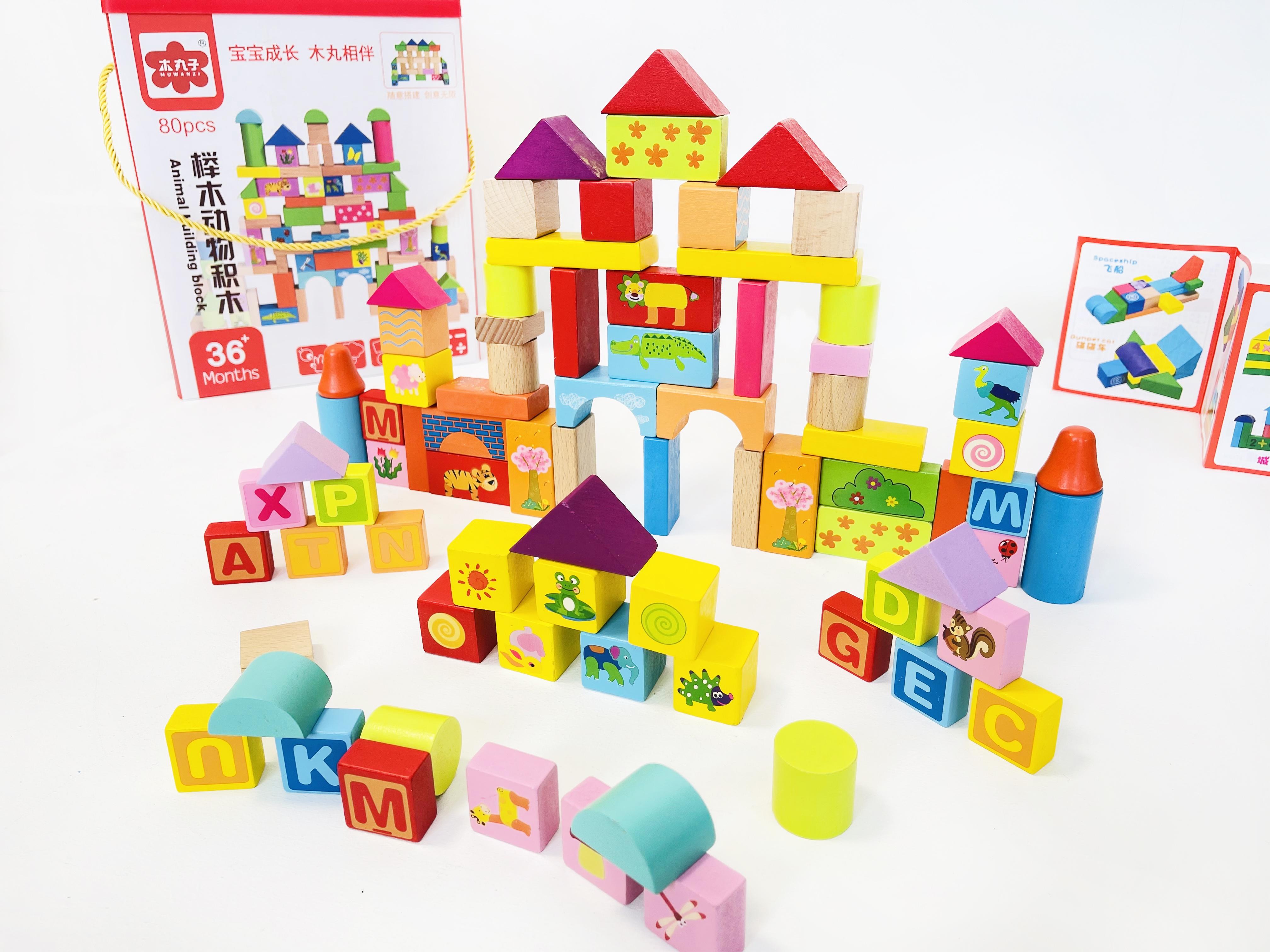 Детская деревянная развивающая игрушка конструктор город Oray - фото 6 Детская деревянная развивающая игрушка конструктор город Oray - фото 6