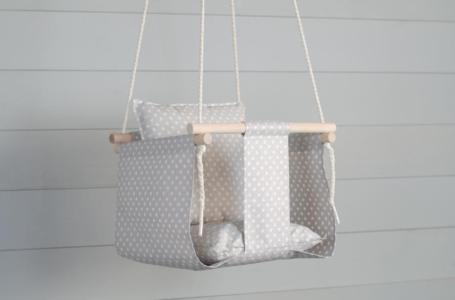 Качели детские тканевые Christyle 30х35 см Серый (15948)