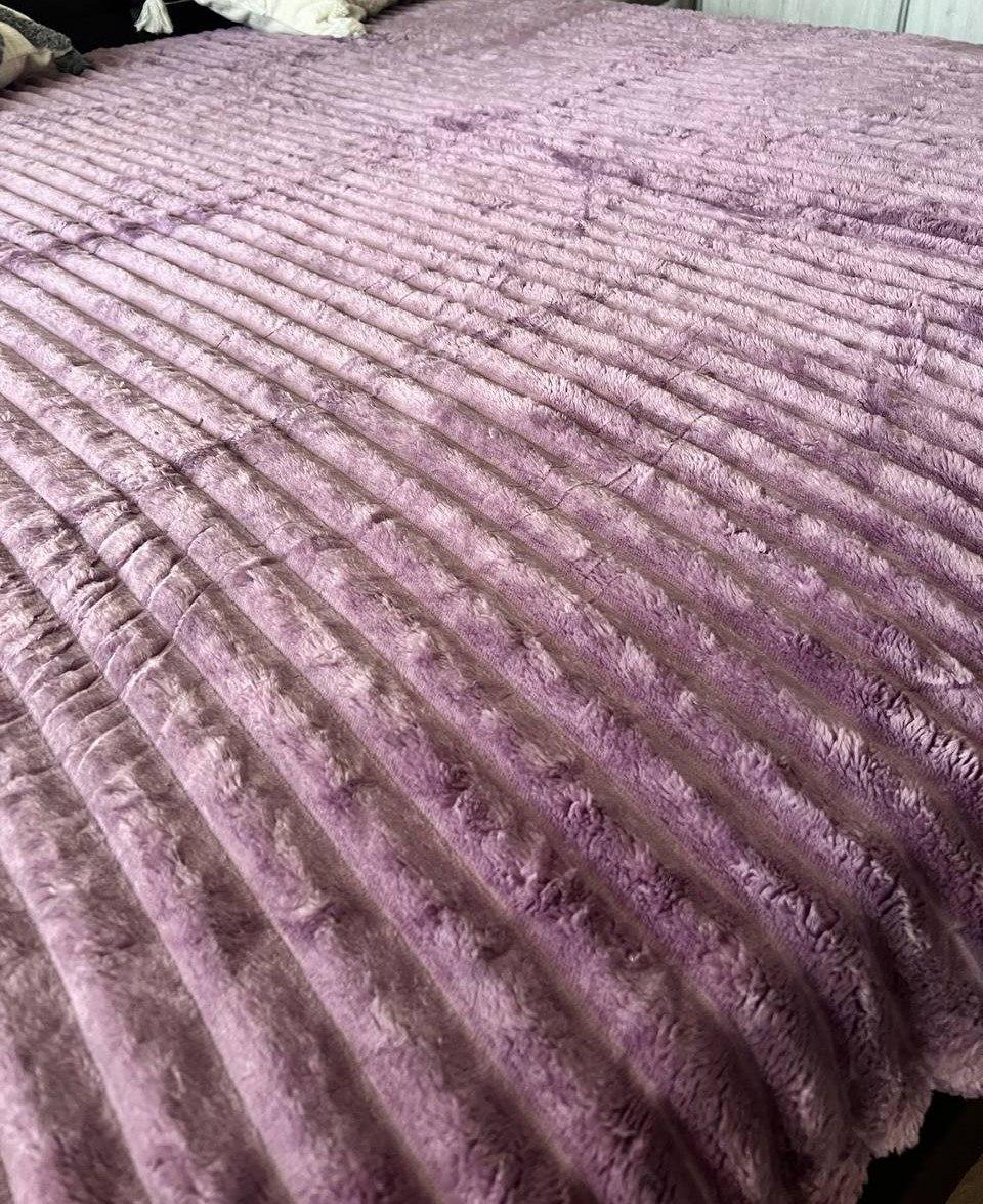 Плед смужка 200х230 см Бузковий (Д-Am-sharp-007-01) - фото 5 Плед смужка 200х230 см Бузковий (Д-Am-sharp-007-01) - фото 5