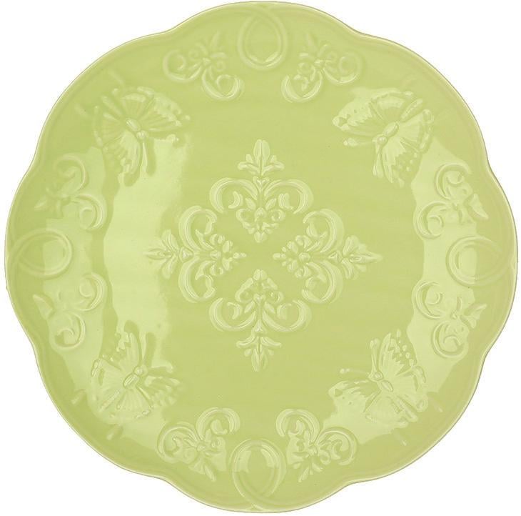 Набір тарілок керамічних Chalkida Метелик 26 см Зелений - фото 1 Набір тарілок керамічних Chalkida Метелик 26 см Зелений - фото 1