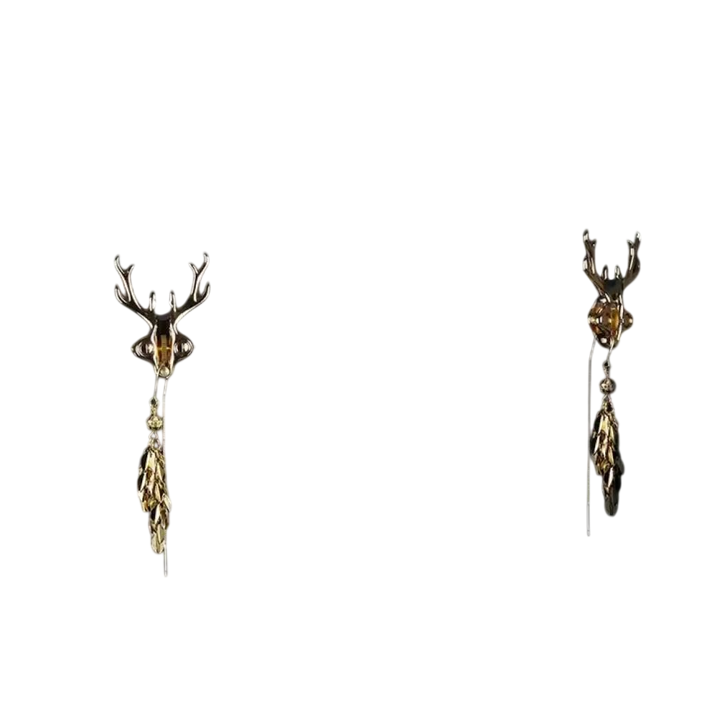 Зажимы для сосков в виде оленей LOCKINK Sevanda Stag Clamps/с подвесками/металлические/Золотой