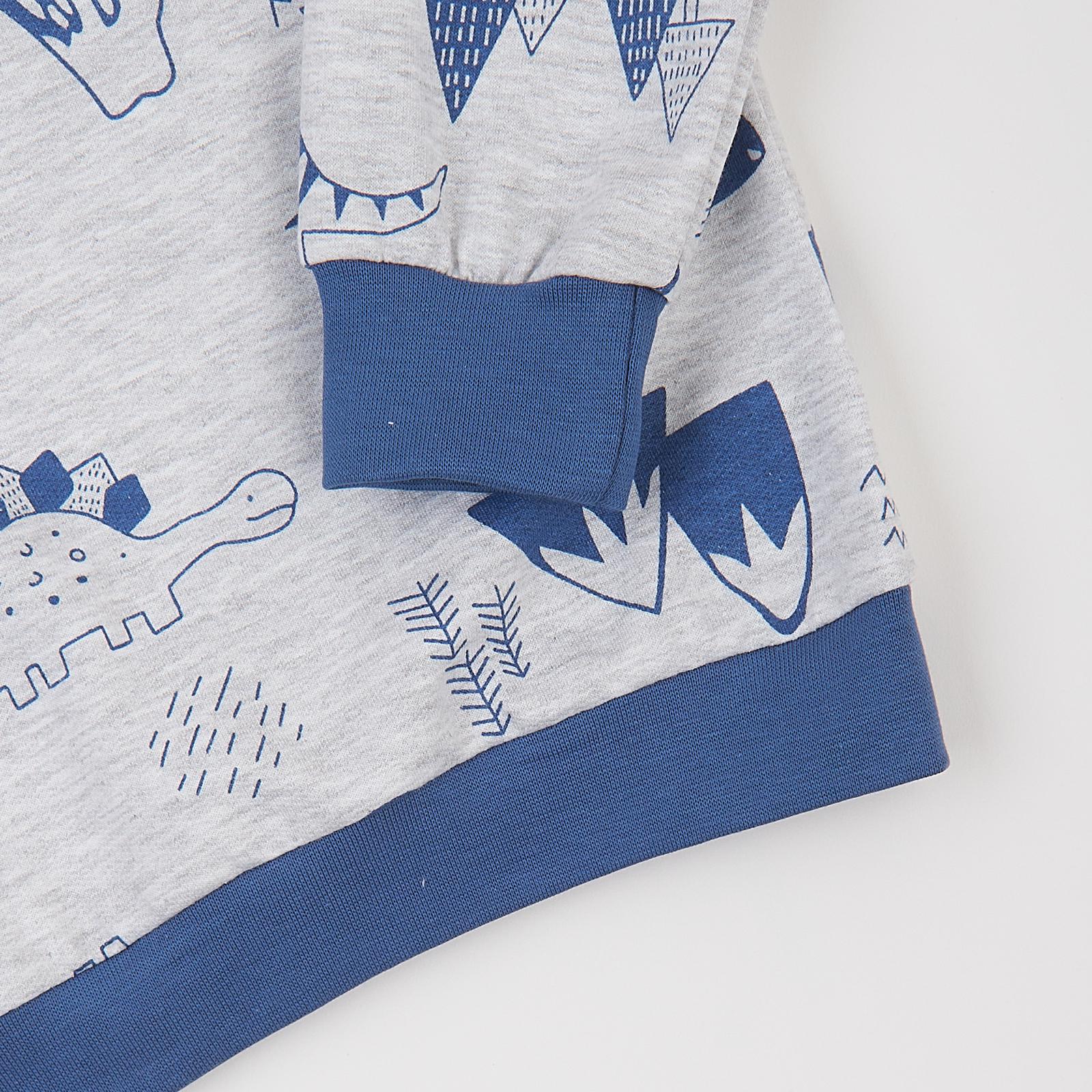 Піжама дитяча ЛяЛя К3ФТ143/6-1851 тепла 116 см Сірий (22642316) - фото 6 Піжама дитяча ЛяЛя К3ФТ143/6-1851 тепла 116 см Сірий (22642316) - фото 6