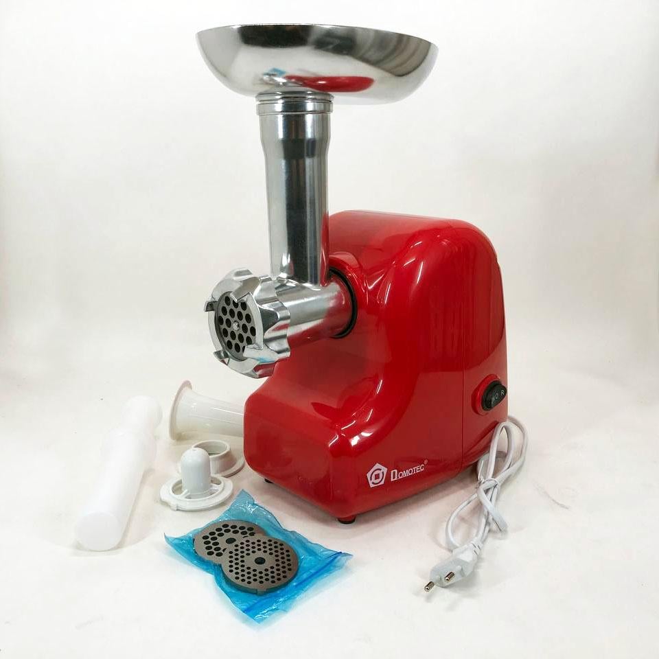 Електром'ясорубка Domotec MS 2017 з реверсом 1500 W Червоний (ws68653)