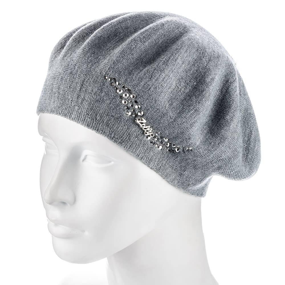 Берет женский Zolly ZH185 двойной Серый