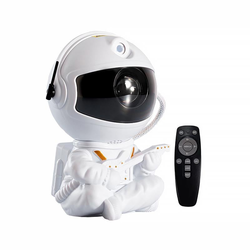 Проектор ночник Астронавт с гитарой HR-F2 звездное небо 7 режимов ДУ White Проектор ночник Астронавт с гитарой HR-F2 звездное небо 7 режимов ДУ White